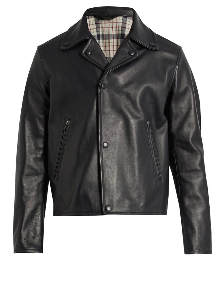 Acne Studios Awe Notch-lapel Leather Jacket