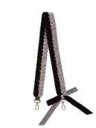 Matchesfashion.com Fendi - Strap You Whipstitched Ribbon Bag Strap - Womens - Black Grey