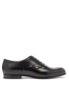 Matchesfashion.com Gucci - Loomis Gg-logo Leather Oxford Shoes - Mens - Black