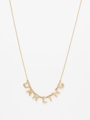 Roxanne First - Oh Darling Diamond & 14kt Gold Necklace - Womens - Gold Multi