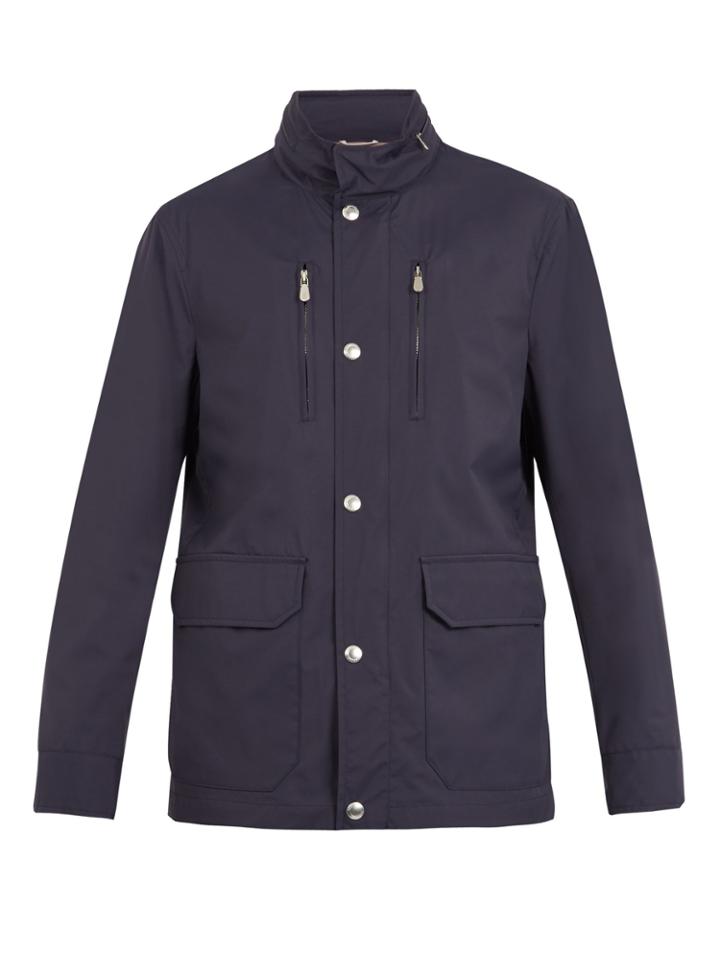 Brunello Cucinelli Lightweight High-neck Jacket