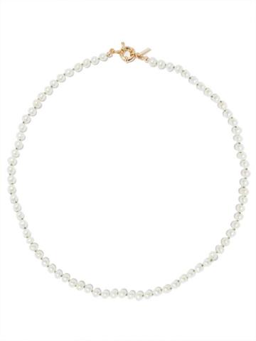 Liou - Bastian 14kt Gold-filled And Pearl Necklace - Mens - White