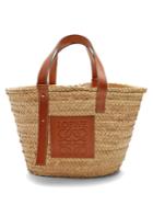 Loewe Logo-debossed Raffia Tote