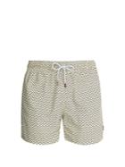 Retromarine Zigzag-print Swim Shorts