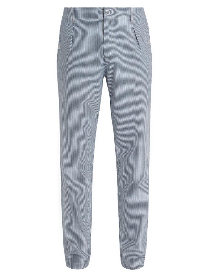 A.p.c. Donnie Mid-rise Striped Cotton Trousers
