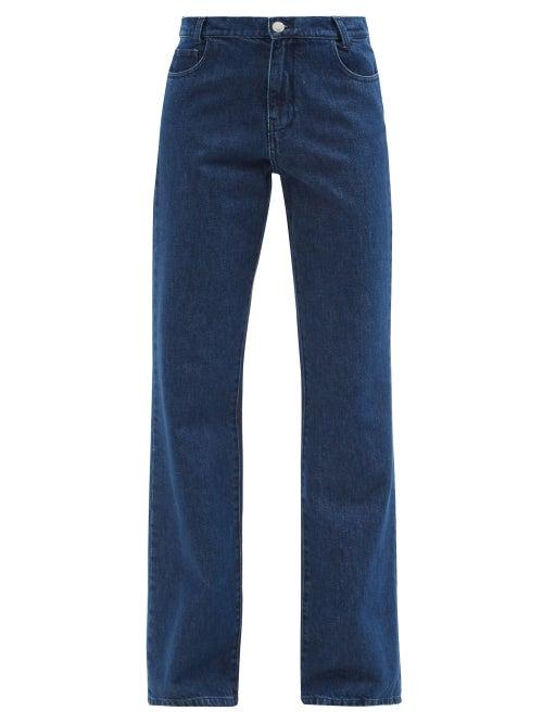 Raf Simons - Kick-flare Jeans - Womens - Mid Denim