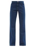 Raf Simons - Kick-flare Jeans - Womens - Mid Denim