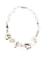 Matchesfashion.com Misho - Sterling Silver Pebble Charm And Lucite Necklace - Womens - Silver
