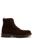 Matchesfashion.com Dunhill - Country Suede Ankle Boots - Mens - Dark Brown
