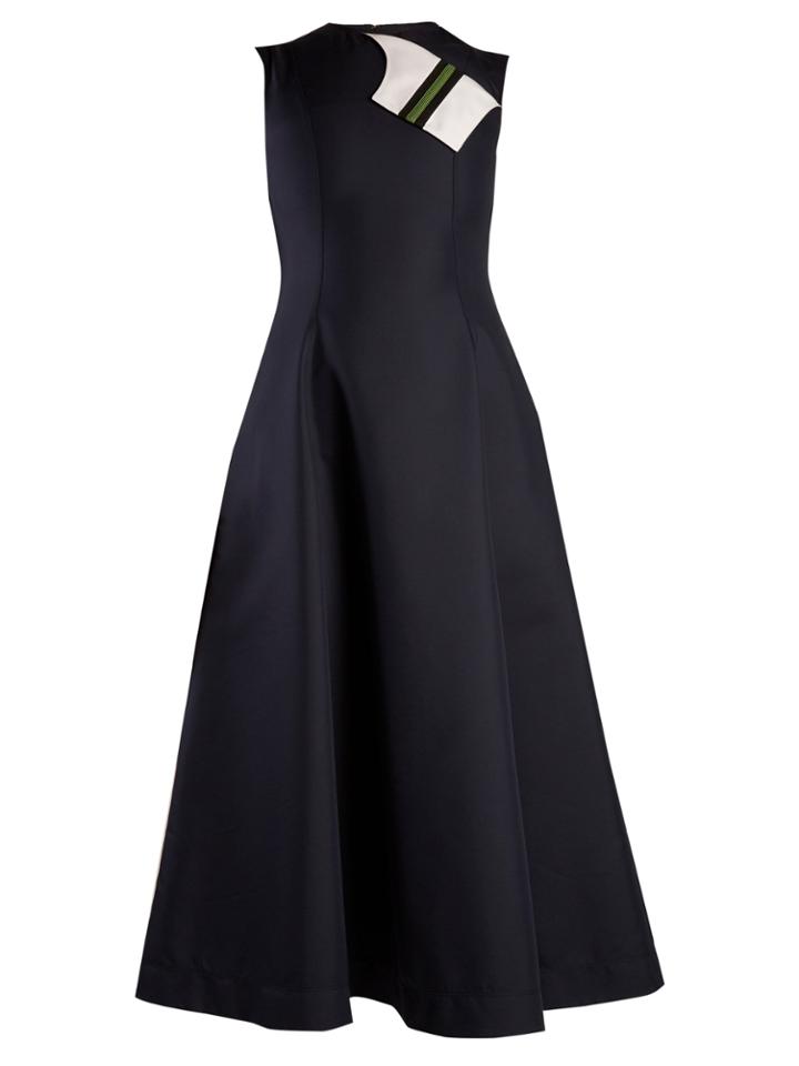 Calvin Klein 205w39nyc Round-neck Sleeveless Cotton-blend Midi Dress