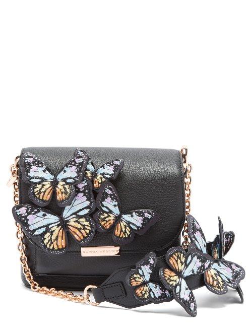 Matchesfashion.com Sophia Webster - Claudie Leather Cross Body Bag - Womens - Black Multi