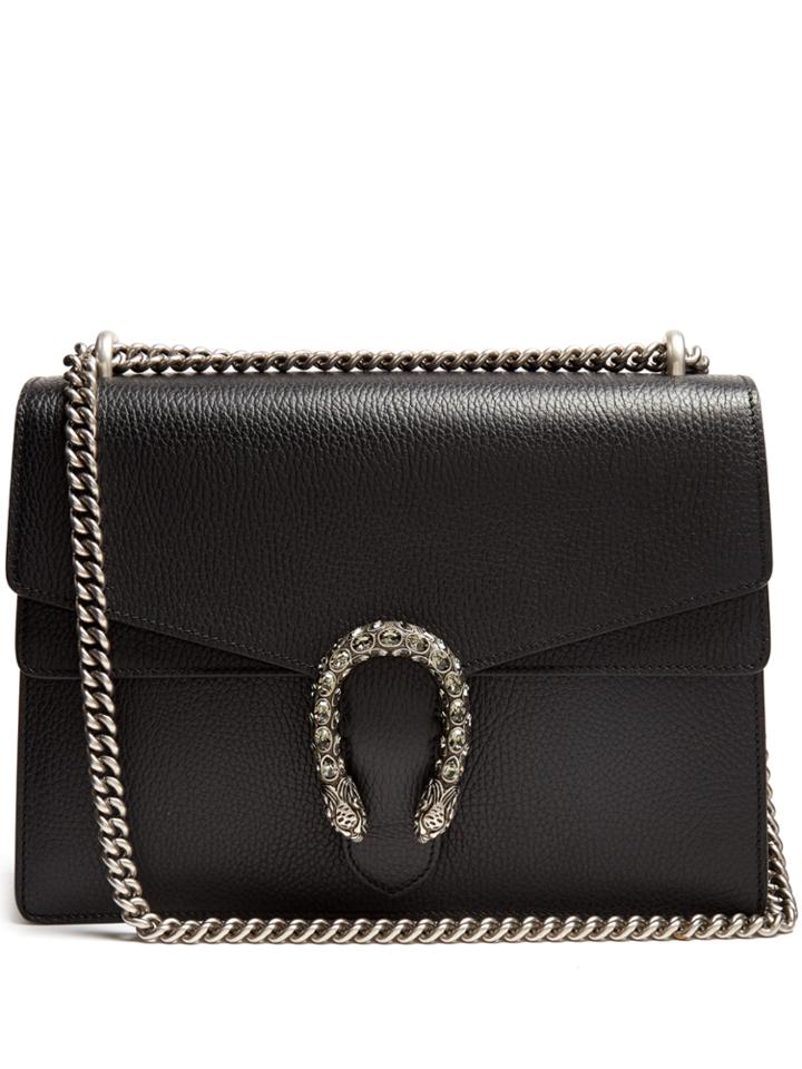 Gucci Dionysus Large Grained-leather Shoulder Bag