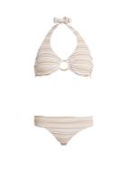 Matchesfashion.com Melissa Odabash - Brussels Striped Underwired Bikini - Womens - White Stripe