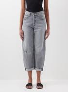 Citizens Of Humanity - Dylan Distressed Cropped Jeans - Womens - Grey