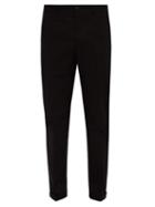 Matchesfashion.com Prada - Straight Leg Cotton Chino Trousers - Mens - Black