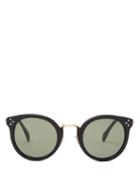 Matchesfashion.com Celine Eyewear - Round Acetate And Metal Sunglasses - Womens - Black