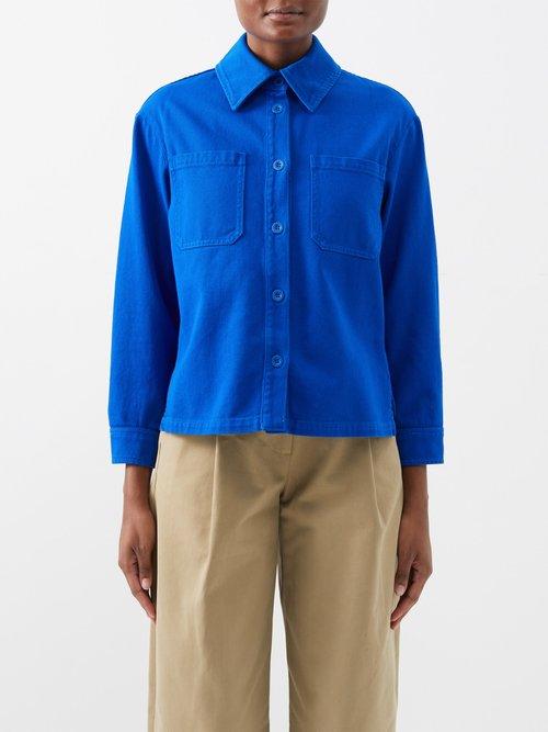 Weekend Max Mara - Dina Patch-pocket Jacket - Womens - Blue