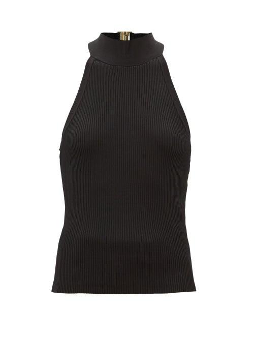 Zimmermann - Halterneck Jersey Top - Womens - Black