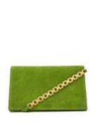 Jil Sander - Medium Suede Shoulder Bag - Womens - Green