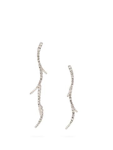 Ryan Storer Crystal-embellished Mismatched Branch Earrings