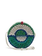Matchesfashion.com Sophie Anderson - Alessa Woven Leather Cross Body Bag - Womens - Green Multi