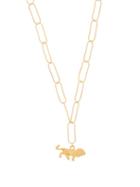 Matchesfashion.com Alighieri - The Travelling Lion Gold Plated Necklace - Womens - Gold
