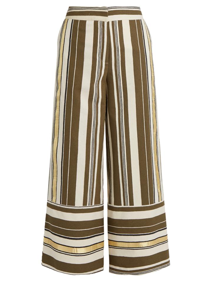 Zeus + Dione Dokos Wide-leg Silk-blend Culottes