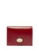 Matchesfashion.com Gucci - Gg-plaque Grained-leather Bi-fold Wallet - Womens - Burgundy