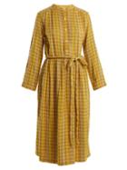 Matchesfashion.com Ace & Jig - Striped Cotton Blend Dress - Womens - Yellow