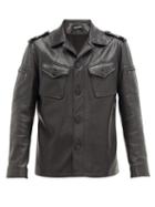 Matchesfashion.com Neil Barrett - Patch Pocket Leather Jacket - Mens - Black