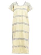 Matchesfashion.com Pippa Holt - No.114 Embroidered Cotton Kaftan - Womens - Yellow Multi
