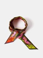 Pucci - Fagiano-print Silk Scarf - Womens - Pink Multi