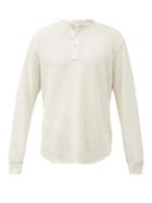 Matchesfashion.com Rag & Bone - Baron Cotton-piqu Henley Shirt - Mens - Cream