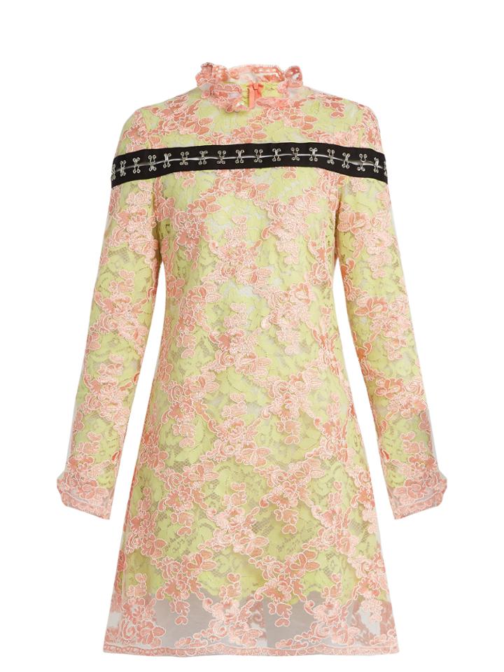 Marques'almeida Semi-sheer Floral-lace Dress