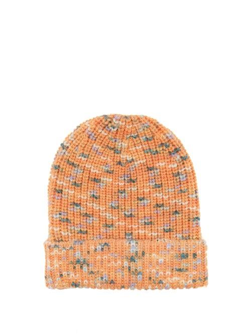 Matchesfashion.com M Missoni - Variegated Brioche-knitted Wool Hat - Womens - Pink Multi