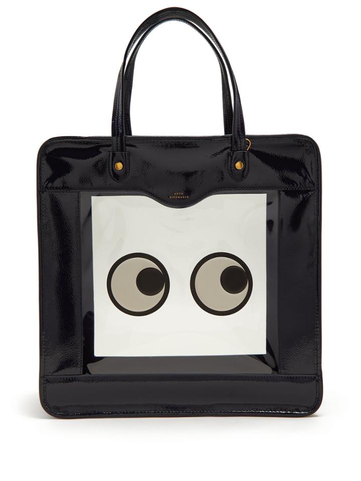 Anya Hindmarch Rainy Day Vinyl-panel Leather Tote