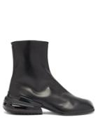Matchesfashion.com Maison Margiela - Tabi Airbag-heel Leather Ankle Boots - Mens - Black