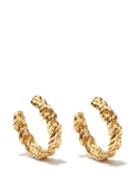 Ladies Jewellery Elise Tsikis - Santa Small 24kt Gold-plated Hoop Earrings - Womens - Gold