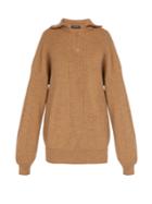 Balenciaga Half-zip Wool-blend Sweater