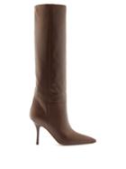Matchesfashion.com Paris Texas - Mama Leather Knee-high Boots - Womens - Dark Brown