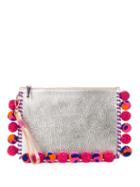 Sophia Webster Flossy Pompom-embellished Leather Pouch