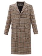 Matchesfashion.com Neil Barrett - Single Breasted Checked Wool Blend Overcoat - Mens - Multi