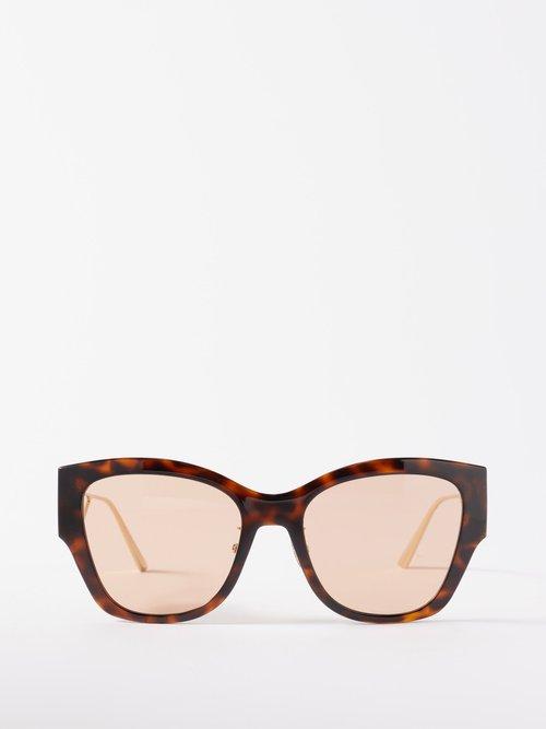 Dior - 30montaigne B2u Butterfly Acetate Sunglasses - Womens - Brown Multi
