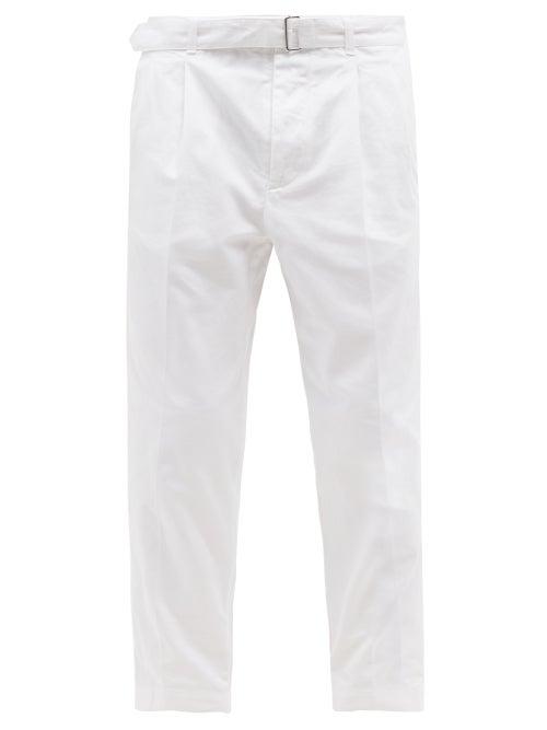 Officine Gnrale - Luigi Pleated Cotton Tailored Trousers - Mens - White