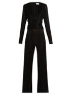 Galvan V-neck Pleated Jumpsuit