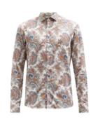 Matchesfashion.com Etro - Paisley-print Cotton-poplin Shirt - Mens - White Multi
