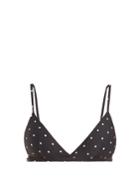 Asceno Polka Dot-print Triangle Bikini Top