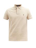 Matchesfashion.com Polo Ralph Lauren - Custom Slim-fit Cotton-piqu Polo Shirt - Mens - Grey