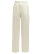 Matchesfashion.com Worme - The Standard Silk Trousers - Womens - Cream