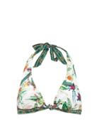 Matchesfashion.com Camilla - Daintree Darling Halterneck Bikini Top - Womens - White Print